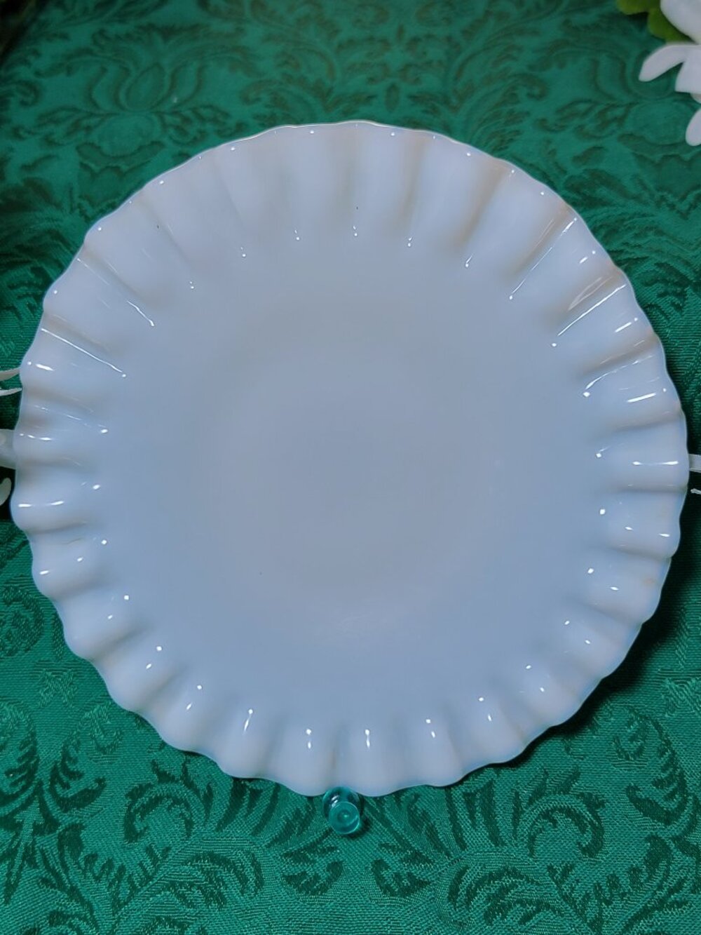 Fenton Hobnail Milk Glass Underplate or Bon Bon Saucer